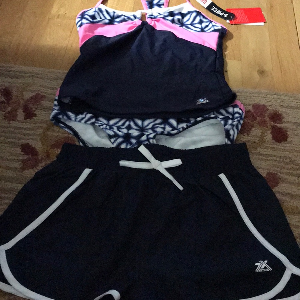 NWT girls 3 piece swim set